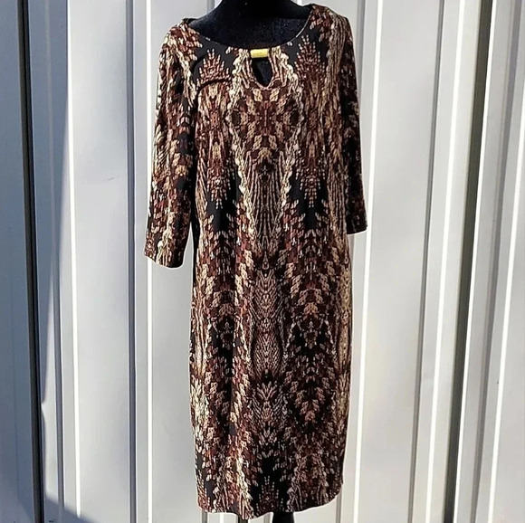 Emma & Michele Womens Dress L  Snake Pattern. - Picture 1 of 10